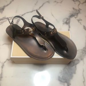 Michael Kors Bronze Jelly Sandal- Size 9M